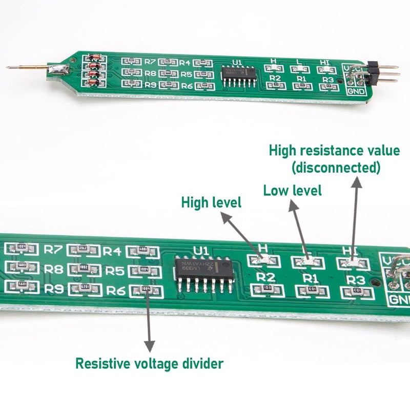 Comidox 1Pcs Logic Tester Pen 5V 3.3V Level Tester Logic Pulser Analyzer Detecting Probe Digital Circuit Debugger Convenient and Fast Learning Board Tool - Image 2
